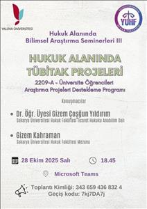 Hukuk Alanında TÜBİTAK Projeleri Semineri III